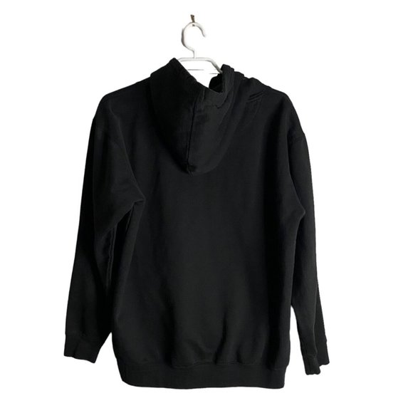 Poetic Justice Faded Black Pullover Sweatshirt Hoodie - Picture 4 of 4